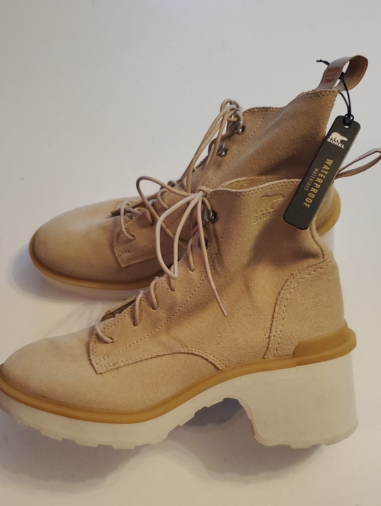 Sorel Shoes - Sorel Women's Lace-Up Suede Platform Boots in Beige